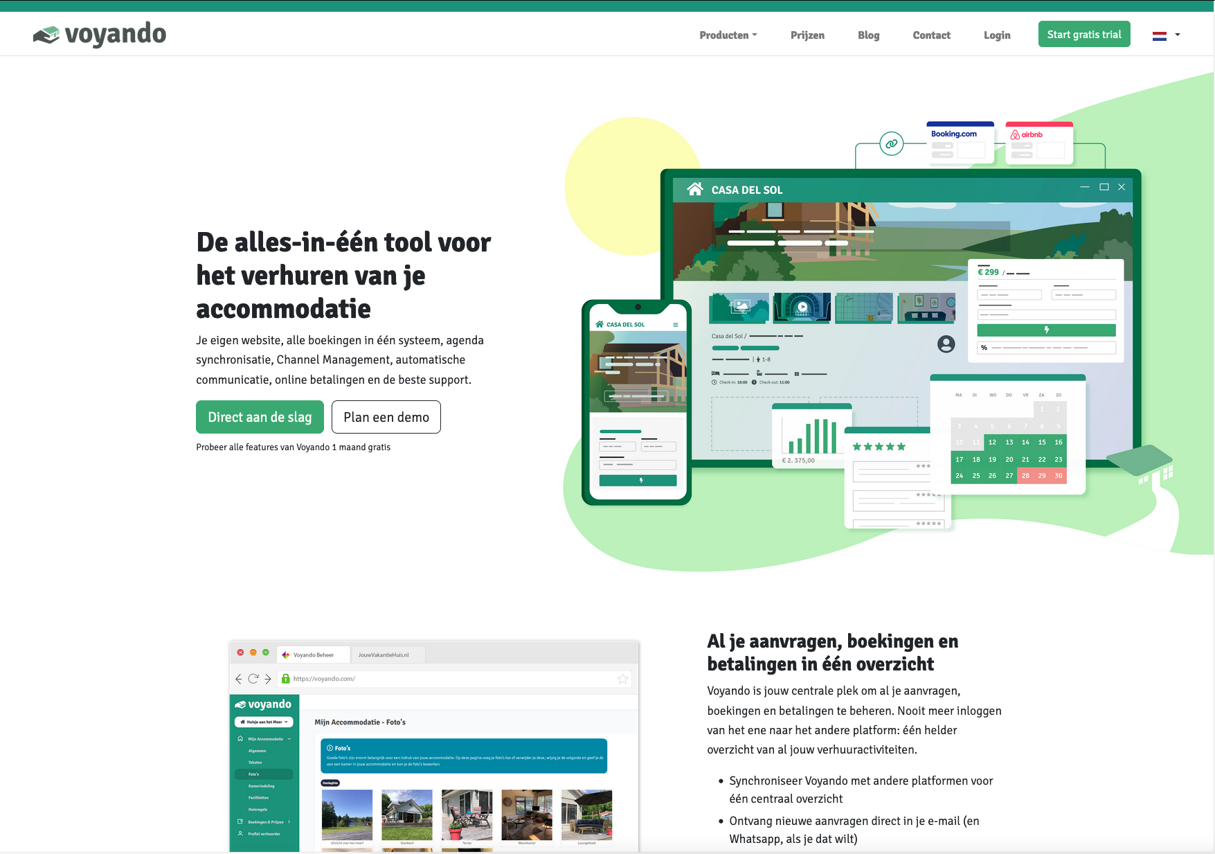 Screenshot van site 2